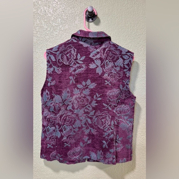 Christopher & Banks Purple Floral Vest - Picture 4 of 4